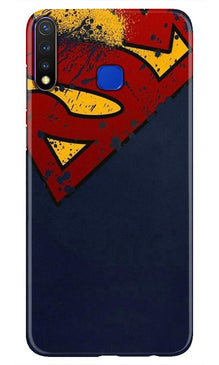 Superman Superhero Mobile Back Case for Vivo Y19  (Design - 125)