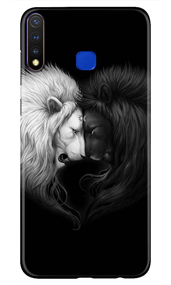 Dark White Lion Case for Vivo U20(Design - 140)