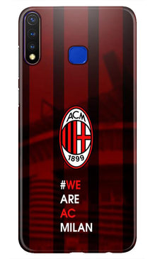AC Milan Mobile Back Case for Vivo U20  (Design - 155)