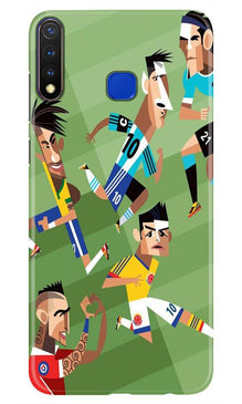 Football Mobile Back Case for Vivo Y19  (Design - 166)