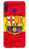 FCB Football Case for Vivo Y19  (Design - 174)