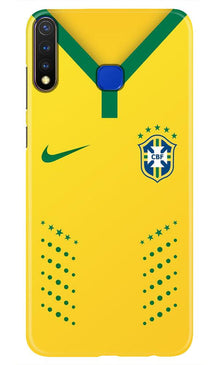 Brazil Mobile Back Case for Vivo Y19  (Design - 176)