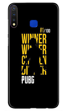 Pubg Winner Winner Mobile Back Case for Vivo U20  (Design - 177)