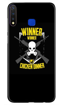Winner Winner Chicken Dinner Mobile Back Case for Vivo U20  (Design - 178)