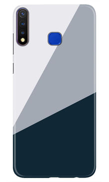 Blue Shade Mobile Back Case for Vivo U20 (Design - 182)