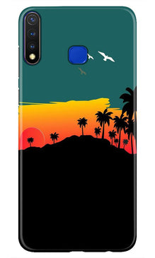 Sky Trees Mobile Back Case for Vivo U20 (Design - 191)