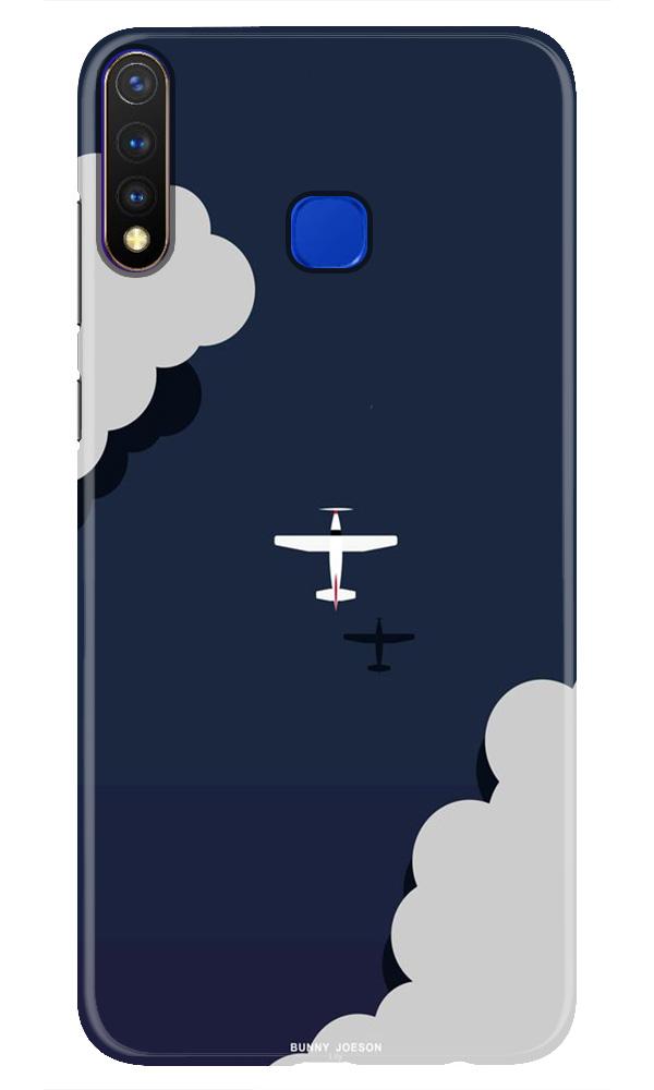 Clouds Plane Case for Vivo Y19 (Design - 196)