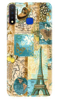 Travel Eiffel Tower Case for Vivo U20 (Design No. 206)