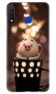 Cute Bunny Mobile Back Case for Vivo U20 (Design - 213)