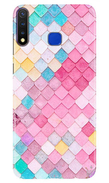 Pink Pattern Mobile Back Case for Vivo U20 (Design - 215)