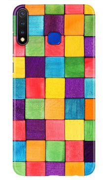 Colorful Square Mobile Back Case for Vivo Y19 (Design - 218)