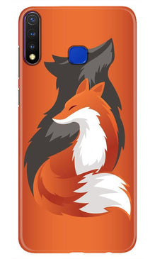 Wolf  Mobile Back Case for Vivo U20 (Design - 224)