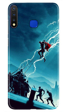 Thor Avengers Mobile Back Case for Vivo U20 (Design - 243)