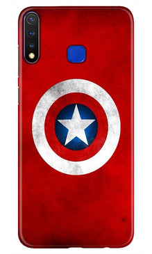 Captain America Mobile Back Case for Vivo U20 (Design - 249)