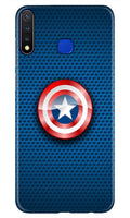 Captain America Shield Case for Vivo Y19 (Design No. 253)