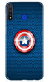 Captain America Shield Case for Vivo U20 (Design No. 253)