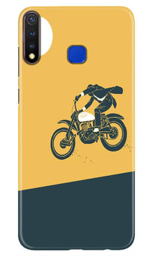 Bike Lovers Mobile Back Case for Vivo U20 (Design - 256)
