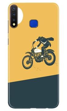 Bike Lovers Mobile Back Case for Vivo Y19 (Design - 256)