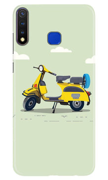 Vintage Scooter Mobile Back Case for Vivo U20 (Design - 260)