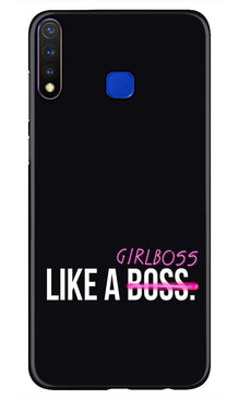 Like a Girl Boss Mobile Back Case for Vivo U20 (Design - 265)
