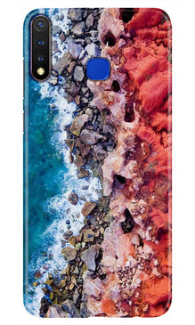 Sea Shore Mobile Back Case for Vivo Y19 (Design - 273)