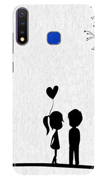 Cute Kid Couple Mobile Back Case for Vivo U20 (Design - 283)