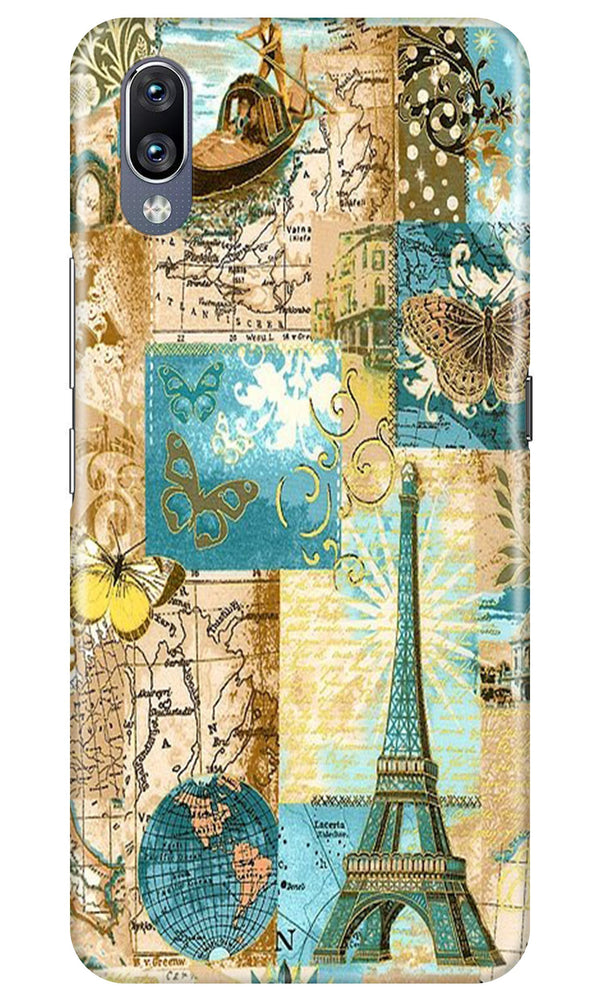 Travel Eiffel Tower  Case for Vivo V11 Pro (Design No. 206)