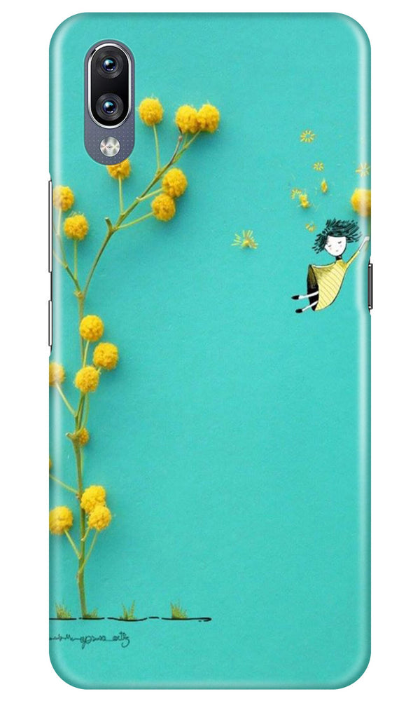 Flowers Girl Case for Vivo V11 Pro (Design No. 216)