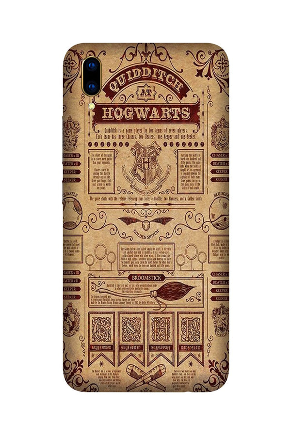 Hogwarts Mobile Back Case for Vivo V11 Pro   (Design - 304)