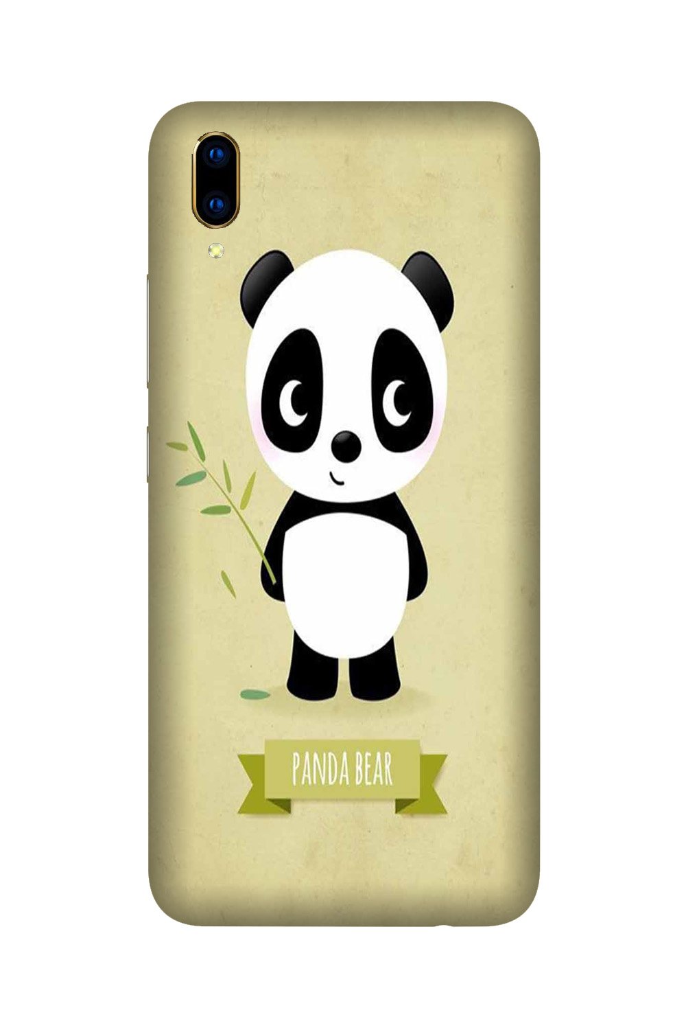 Panda Bear Mobile Back Case for Vivo V11 Pro   (Design - 317)