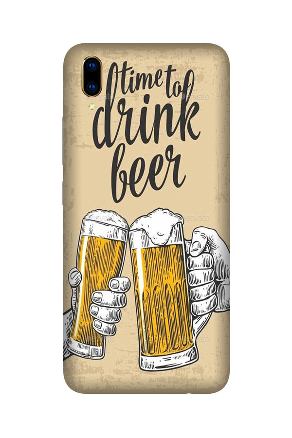 Drink Beer Mobile Back Case for Vivo V11 Pro   (Design - 328)