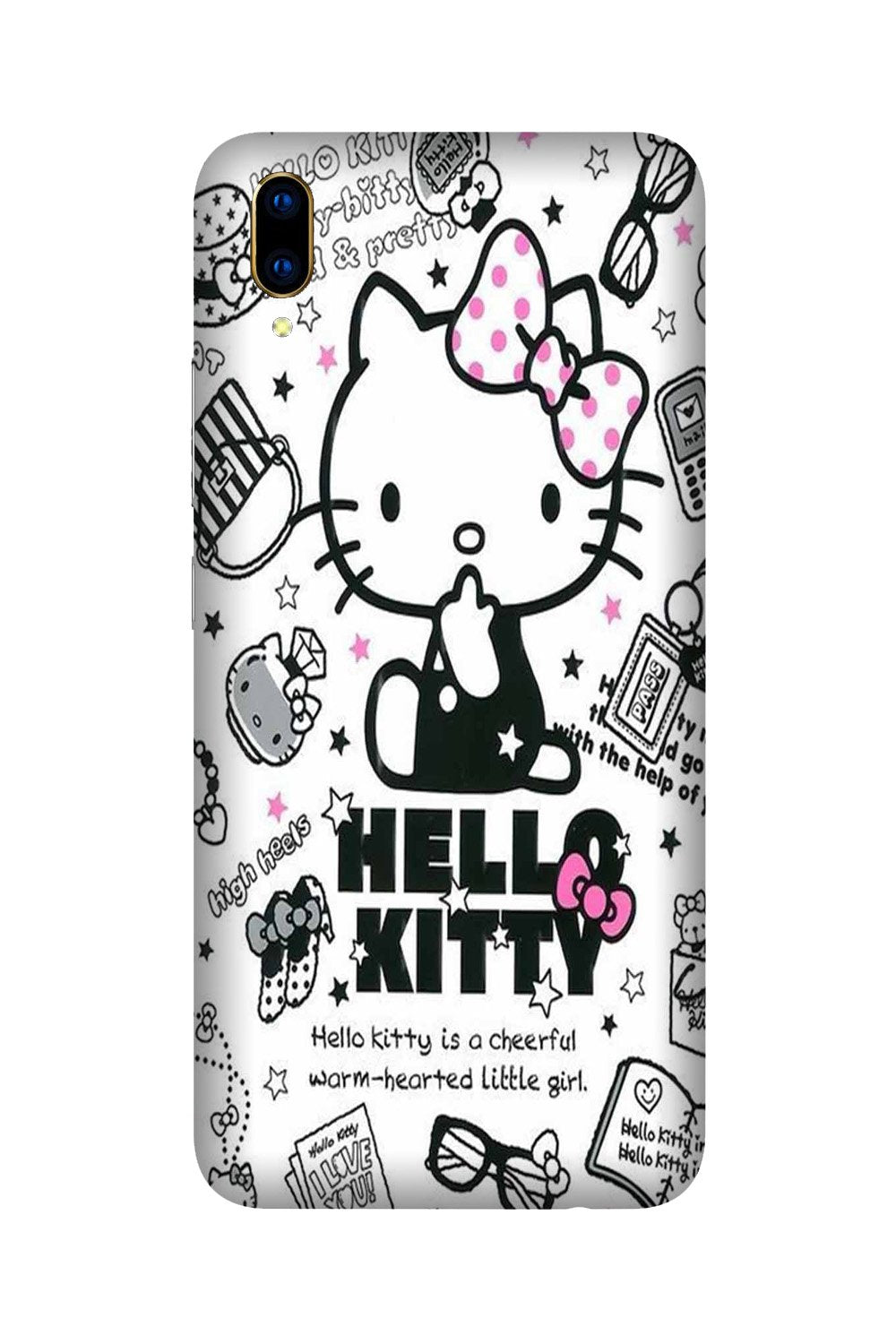 Hello Kitty Mobile Back Case for Vivo V11 Pro   (Design - 361)