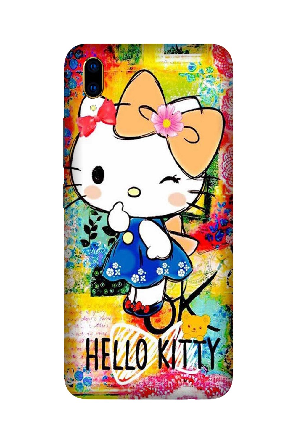 Hello Kitty Mobile Back Case for Vivo V11 Pro   (Design - 362)