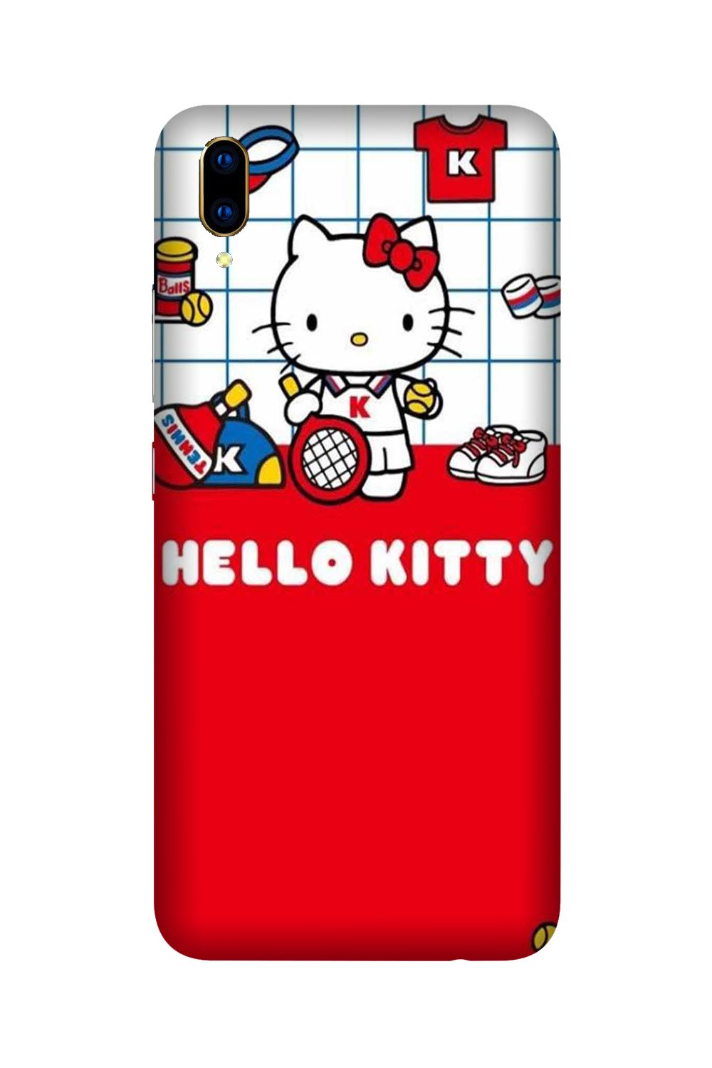 Hello Kitty Mobile Back Case for Vivo V11 Pro   (Design - 363)