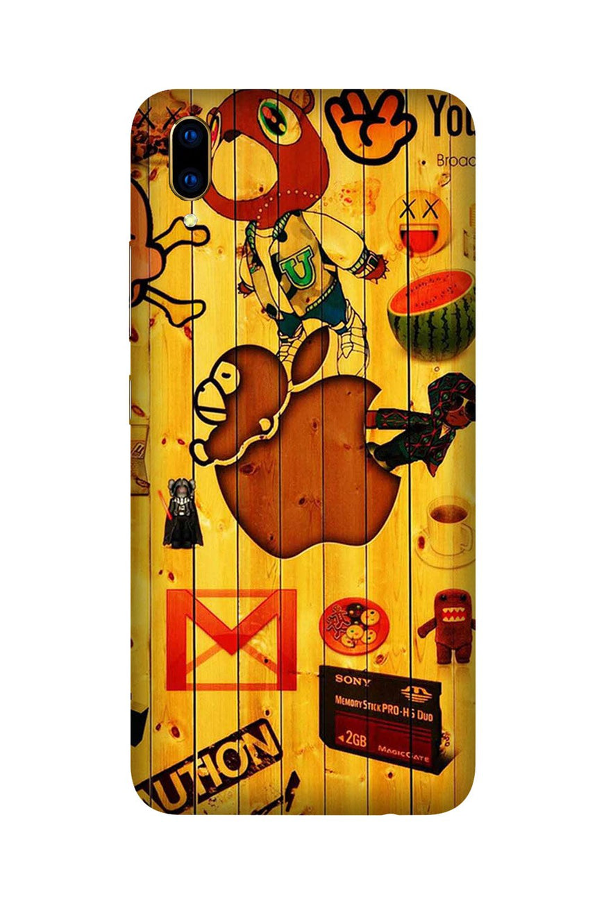 Wooden Texture Mobile Back Case for Vivo V11 Pro   (Design - 367)