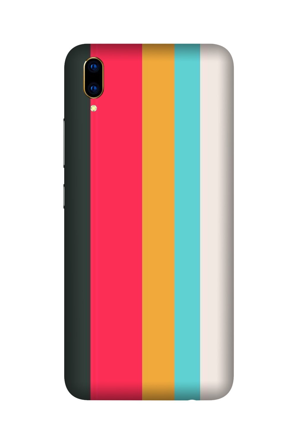 Color Pattern Mobile Back Case for Vivo V11 Pro   (Design - 369)