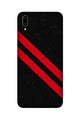 Black Red Pattern Mobile Back Case for Vivo V11 Pro   (Design - 373)