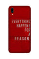 Everything Happens Reason Mobile Back Case for Vivo Nex   (Design - 378)