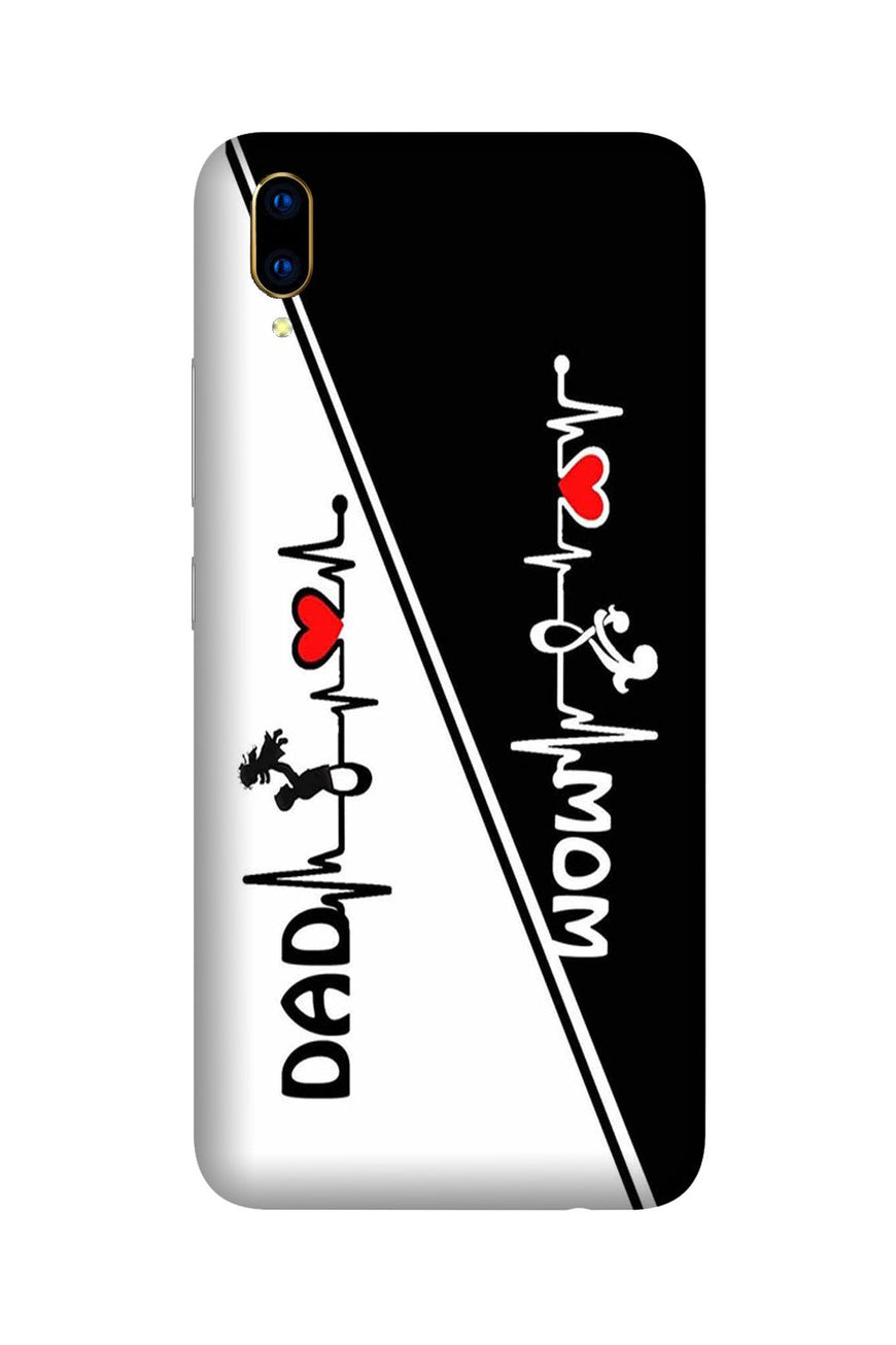 Love Mom Dad Mobile Back Case for Vivo V11 Pro   (Design - 385)