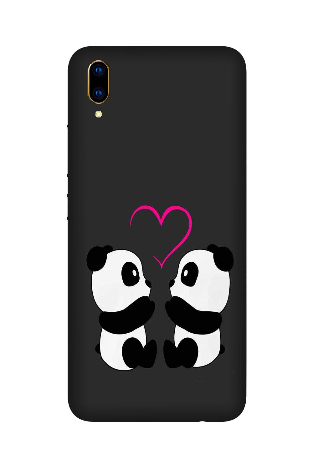 Panda Love Mobile Back Case for Vivo V11 Pro   (Design - 398)