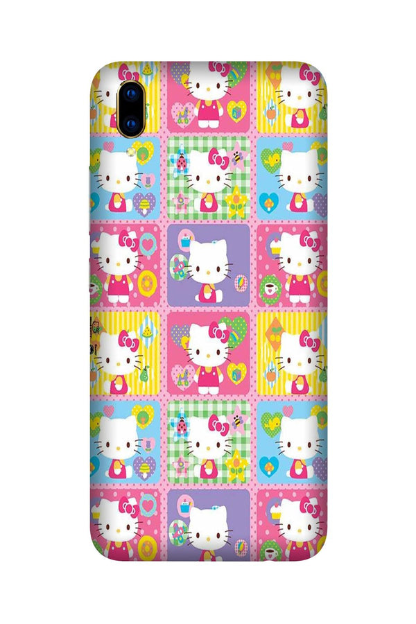 Kitty Mobile Back Case for Vivo V11 Pro   (Design - 400)