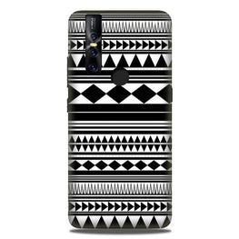 Black white Pattern Case for Vivo V15
