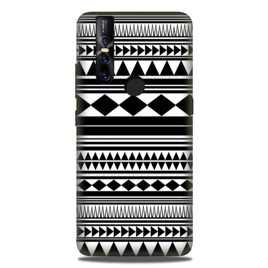 Black white Pattern Case for Vivo V15