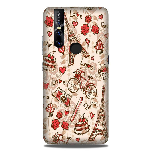 Love Paris Case for Vivo V15  (Design - 103)