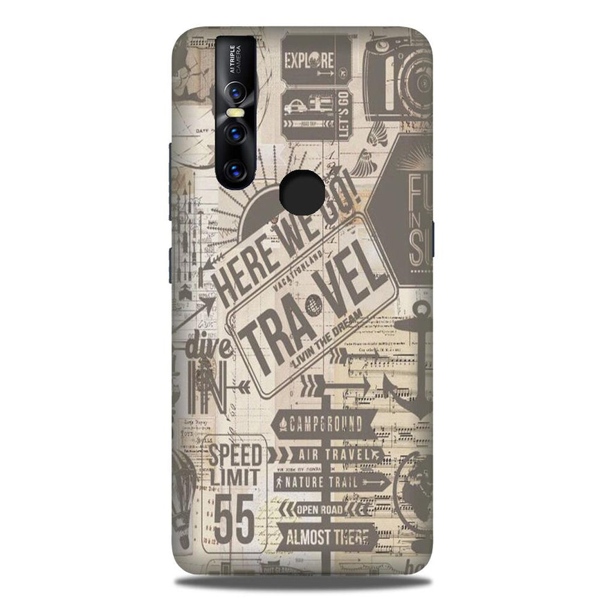 Travel Case for Vivo V15  (Design - 104)