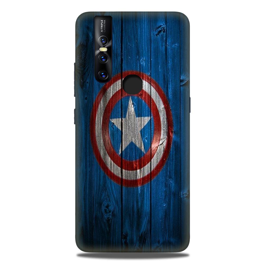 Captain America Superhero Case for Vivo V15  (Design - 118)