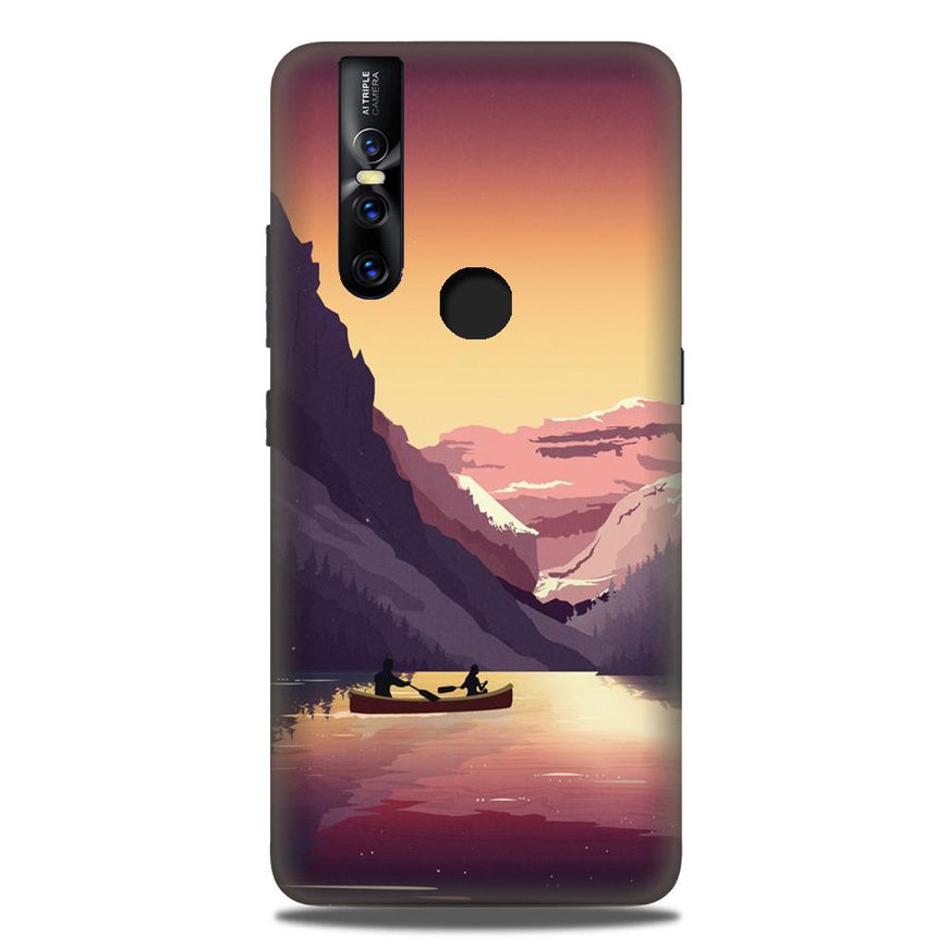 Mountains Boat Case for Vivo V15 (Design - 181)