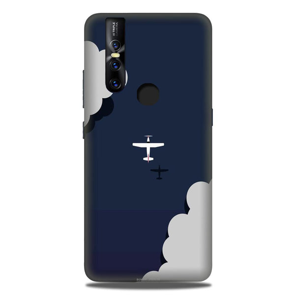 Clouds Plane Case for Vivo V15 (Design - 196)