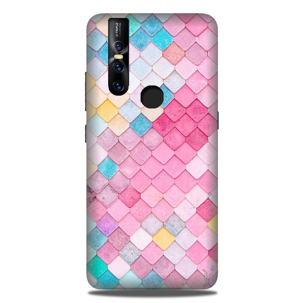 Pink Pattern Case for Vivo V15 (Design No. 215)