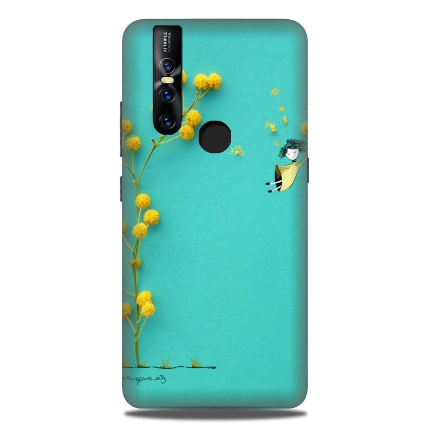 Flowers Girl Case for Vivo V15 (Design No. 216)